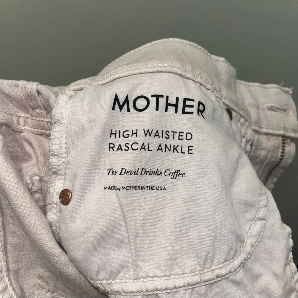 Mother Superior High Waisted Rascal Ankle The Devil Drinks Coffee Size 26